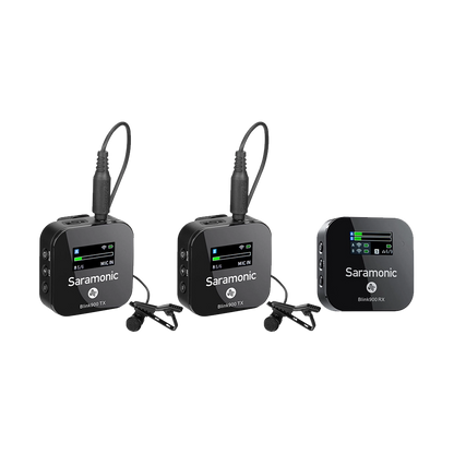 Saramonic Blink 900 B2 2-Person Digital Camera-Mount Wireless Omni Lavalier Microphone System (2.4 GHz, Black)