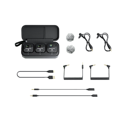 Saramonic Blink 900 B2 2-Person Digital Camera-Mount Wireless Omni Lavalier Microphone System (2.4 GHz, Black)