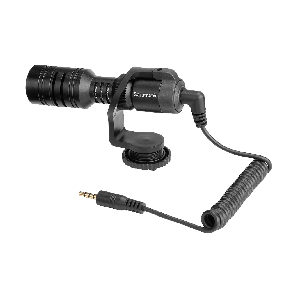 Saramonic Vmic Mini Ultracompact Camera-Mount Shotgun Microphone with Furry
