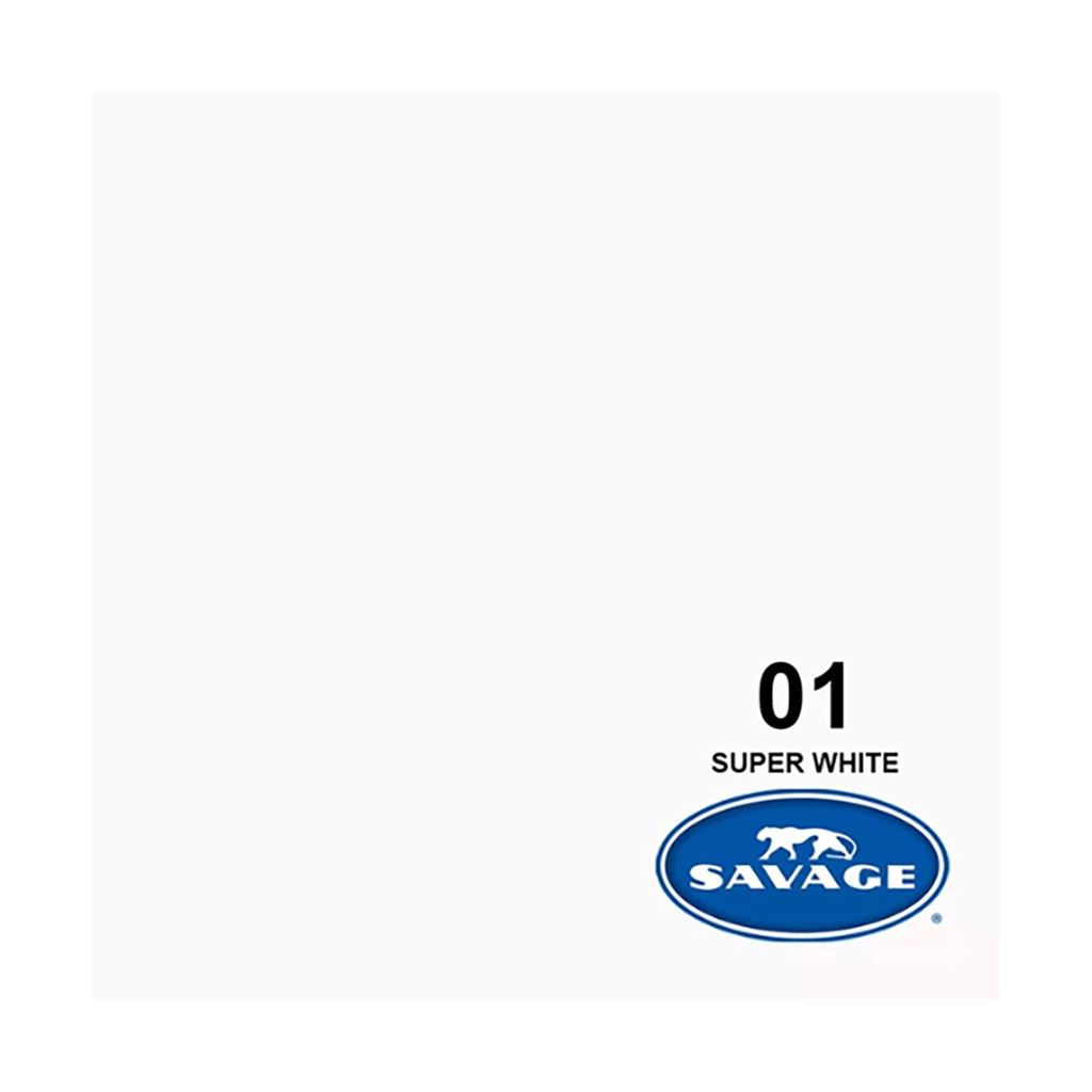 Savage Background Paper Super White 01 (3.56m x 30m)