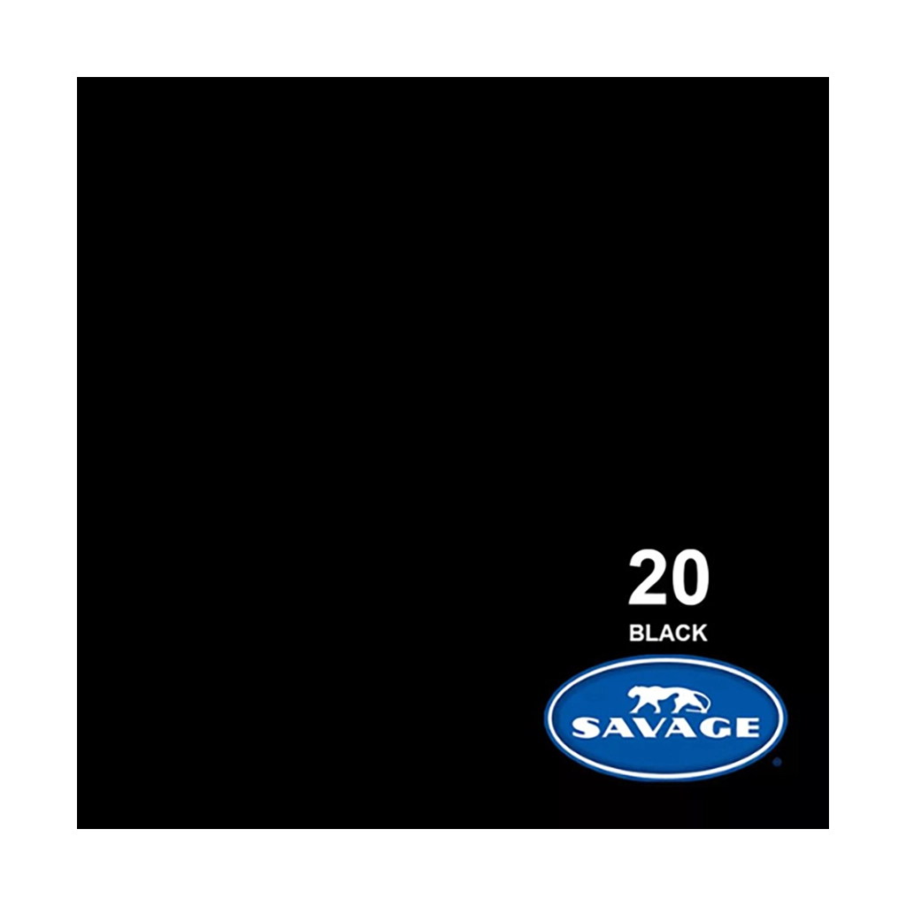 Savage Background Paper Black 20 (3.56m x 30m)