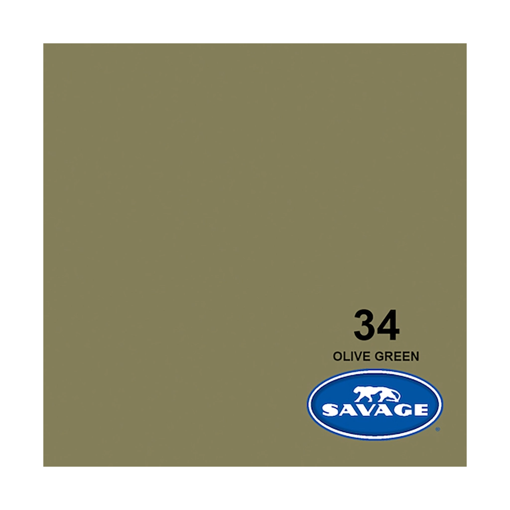 Savage Background Paper Olive Green 34 (2.72m x 11m)
