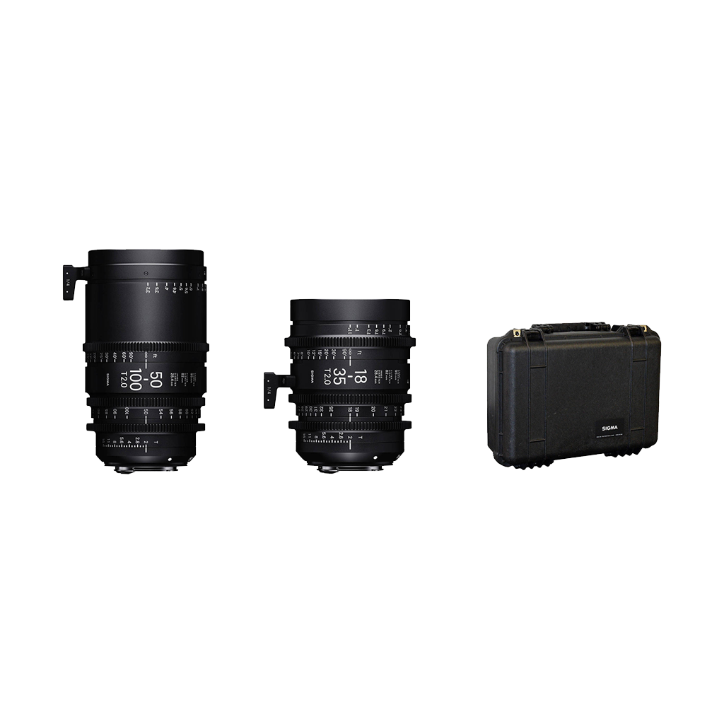 Sigma 18-35mm and 50-100mm Lenses with Case (PL Mount)