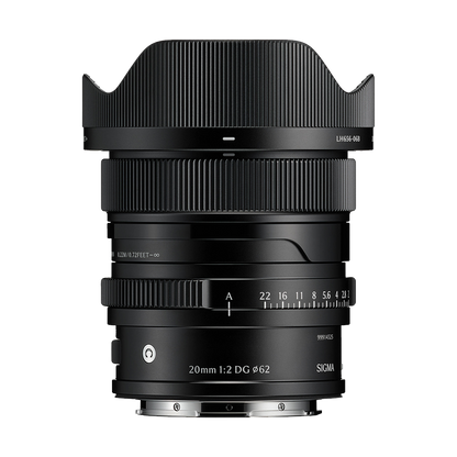 Sigma 20mm f/2 DG Contemporary Lens (L-Mount, Black)
