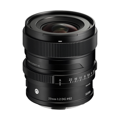 Sigma 20mm f/2 DG Contemporary Lens (L-Mount, Black)