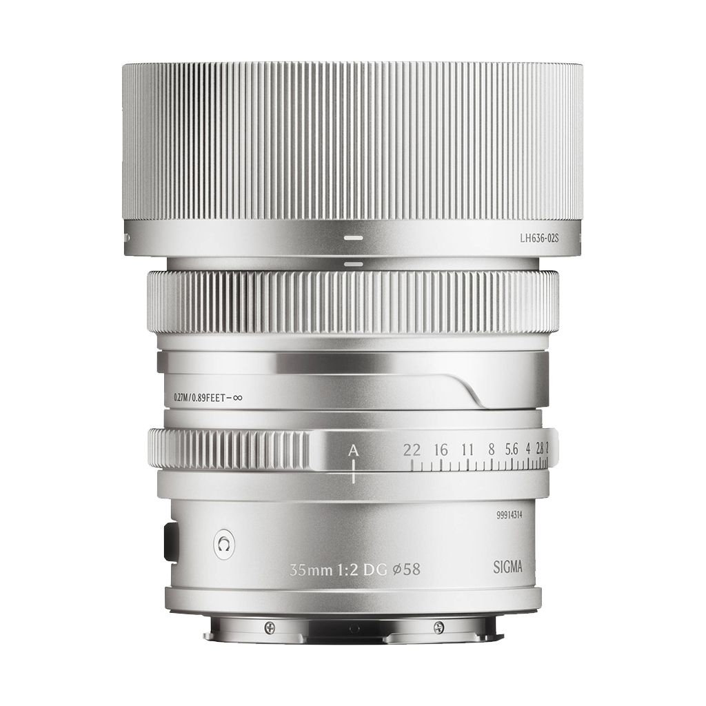 Sigma 35mm f/2 DG Contemporary Lens (L-Mount, Silver)