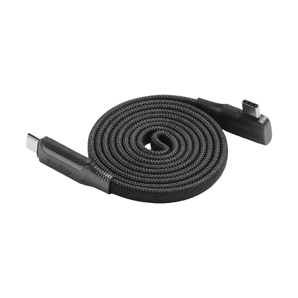 SmallRig 240W USB-C 3.2 Gen 2x2 Magnetic Self-Coiling Cable (1m)