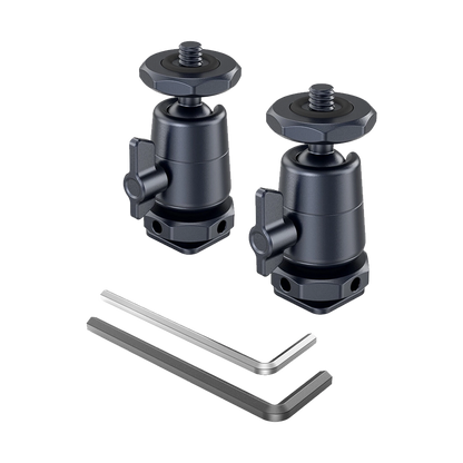 SmallRig 2948B Mini Ball-Head Mounting Support with Removable Cold Shoe (2-Pack)