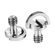 SmallRig 838 Quick Release Camera Screw with D-Ring (1/4"-20, Pair)