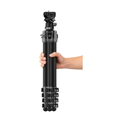 SmallRig AP225Pro Portable Carbon Fiber Video Tripod with Fluid Head