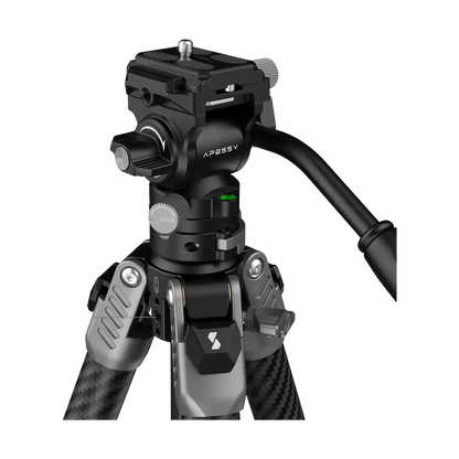 SmallRig AP225Pro Portable Carbon Fiber Video Tripod with Fluid Head