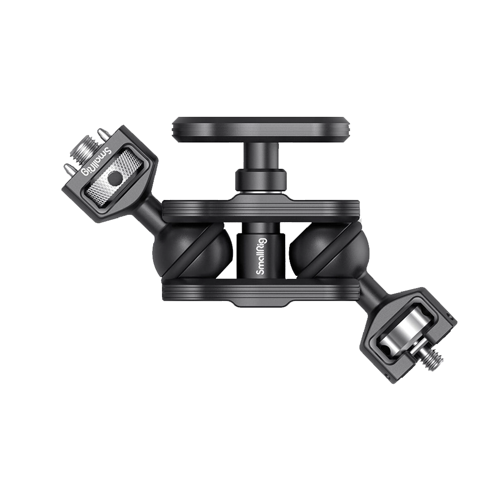 SmallRig Ball Head Clamp with 3/8"-16 ARRI Accessory and 1/4"-20 Screw Mounts