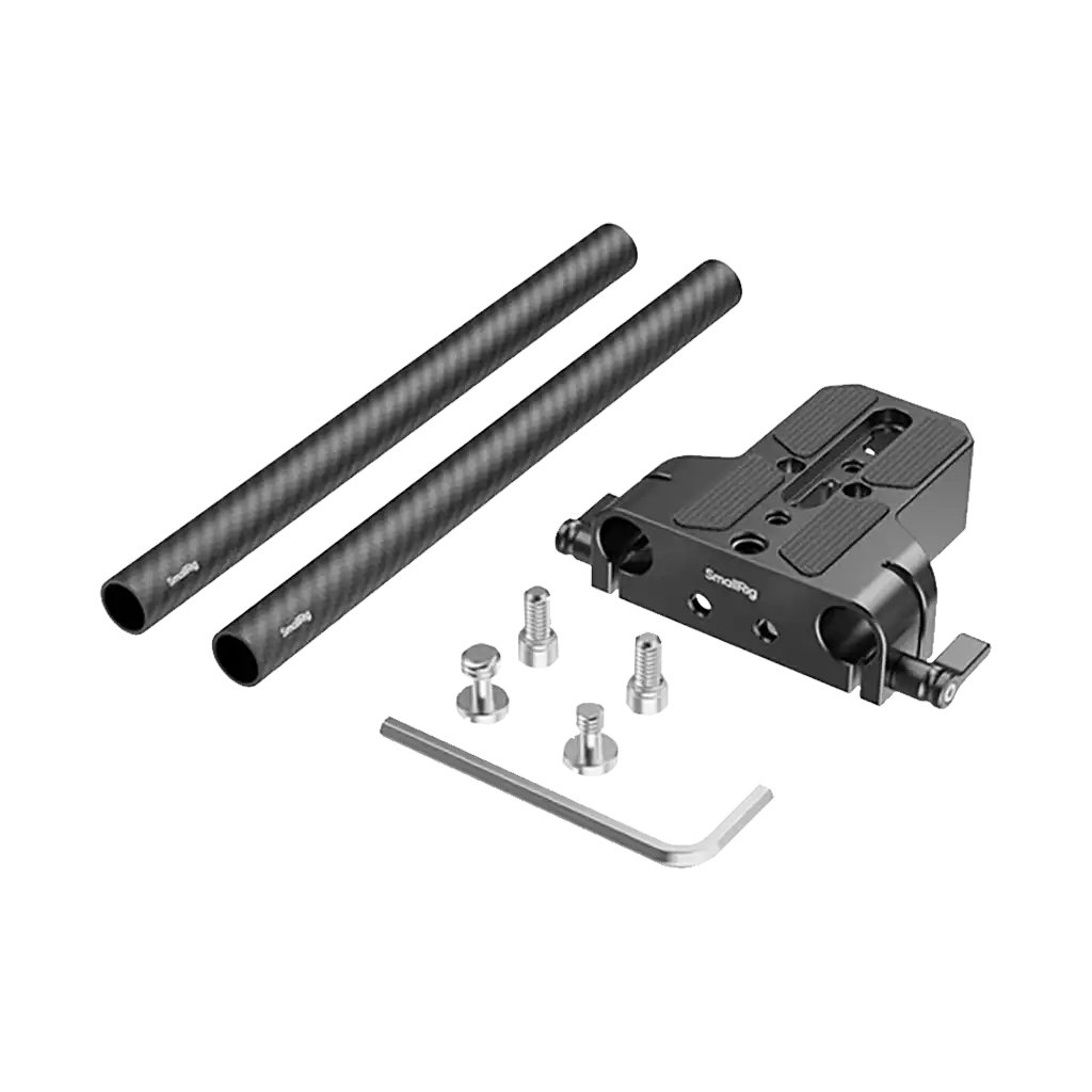 SmallRig Bottom Mount Plate with Dual 15mm Rod Clamp