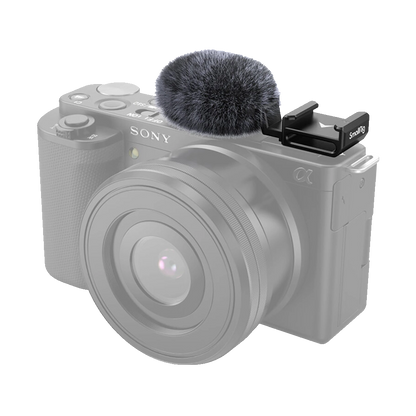 SmallRig Cold Shoe Adapter with Windshield for Sony ZV Series Cameras