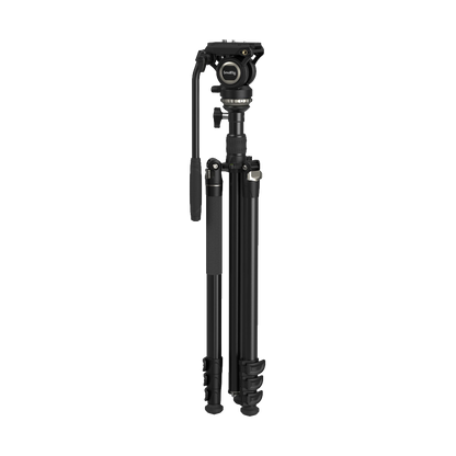 SmallRig CT210 Video Tripod with Fluid Head and Reversible Center Column