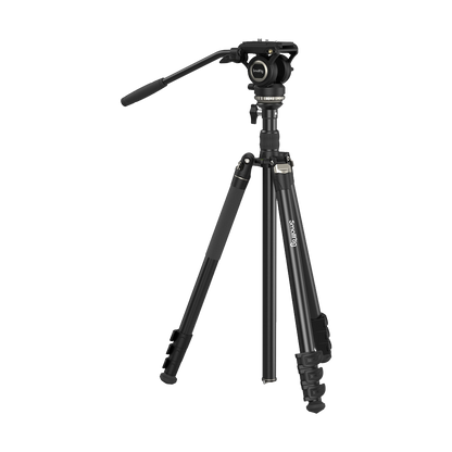 SmallRig CT210 Video Tripod with Fluid Head and Reversible Center Column