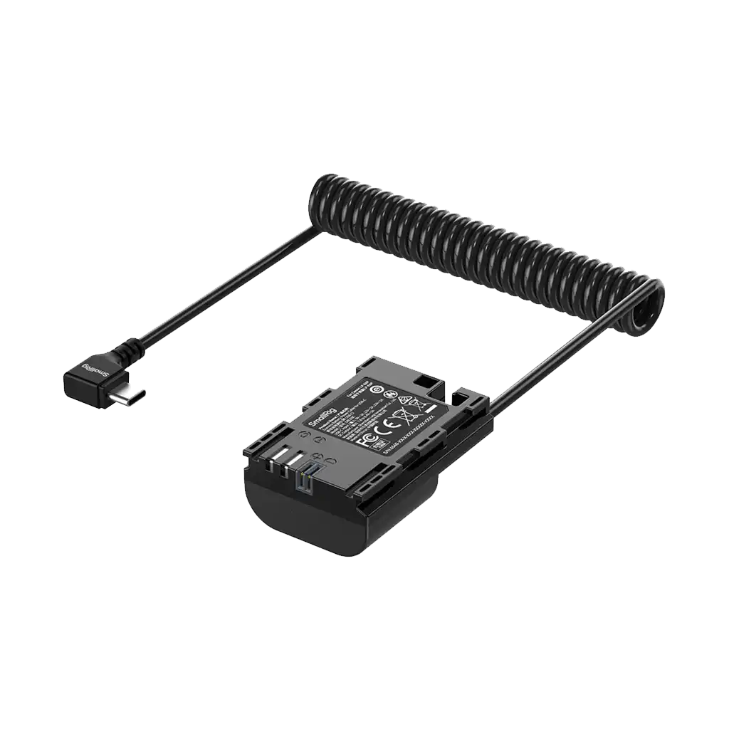 SmallRig Dummy Battery Power Cable for USB-C for Canon LP-E6P