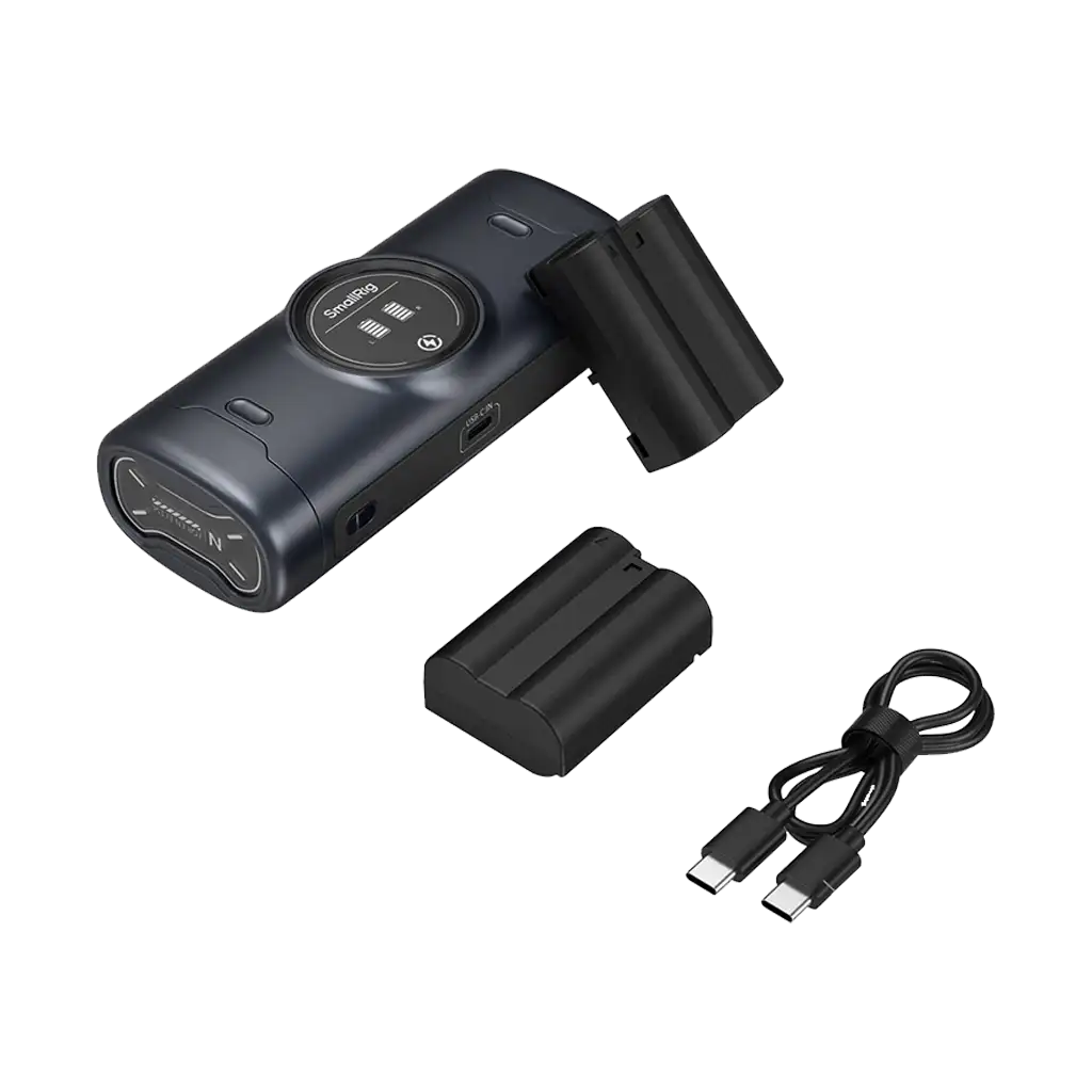 SmallRig EN-EL15c Kit with 2 Batteries and Portable 2-Bay Charger Case