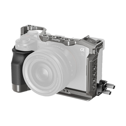 SmallRig HawkLock Quick Release Cage Kit with Silicone Handle for Sony a7C II and a7CR