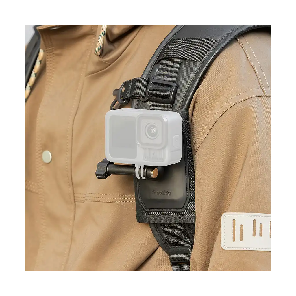 SmallRig Hook-and-Loop Backpack Strap Mount for Action Cameras
