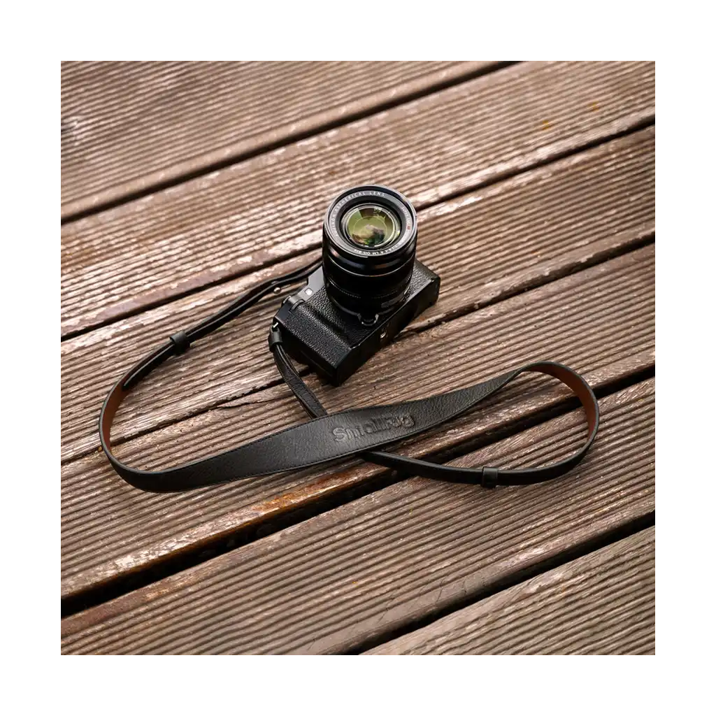SmallRig Leather Camera Shoulder Strap (Black)