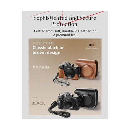 SmallRig Leather Case Kit for Canon PowerShot V1 (Brown)