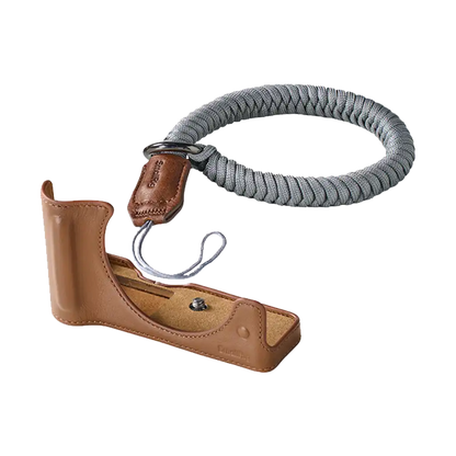 SmallRig Leather Half Case for Canon EOS R50 V (Brown)