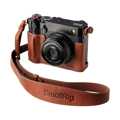 SmallRig Leather Half Case Kit for Fujifilm GFX100RF (Brown)