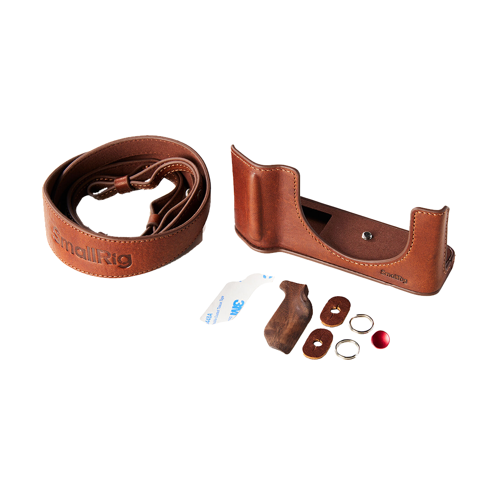 SmallRig Leather Half Case Kit for Fujifilm GFX100RF (Brown)