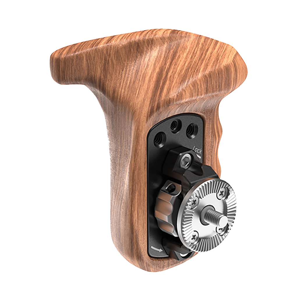 SmallRig Left-Side Wooden Grip with ARRI Rosette