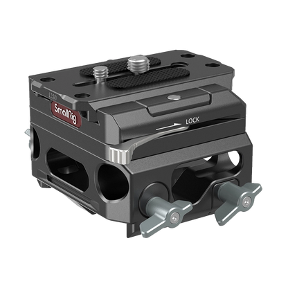 SmallRig Lightweight Magnesium Alloy Baseplate with Dual 15mm LWS Rod Clamp