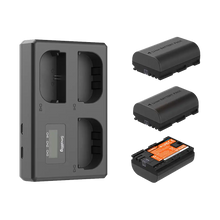 SmallRig LP-E6NH Kit with 3 Batteries and Portable 3-Bay Charger