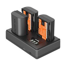SmallRig LP-E6NH Kit with 3 Batteries and Portable 3-Bay Charger