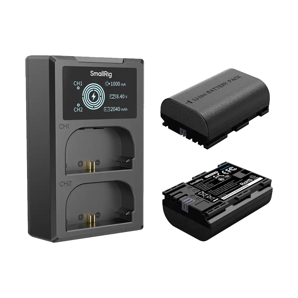 SmallRig LP-E6P 2-Battery Kit with Dual Charger