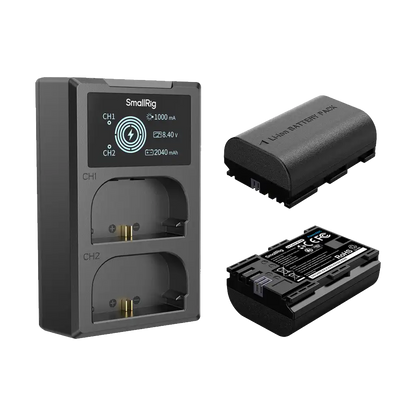 SmallRig LP-E6P 2-Battery Kit with Dual Charger