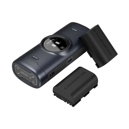 SmallRig LP-E6P Kit with 2 Batteries and Portable 2-Bay Charger Case