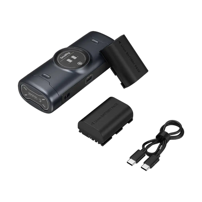 SmallRig LP-E6P Kit with 2 Batteries and Portable 2-Bay Charger Case