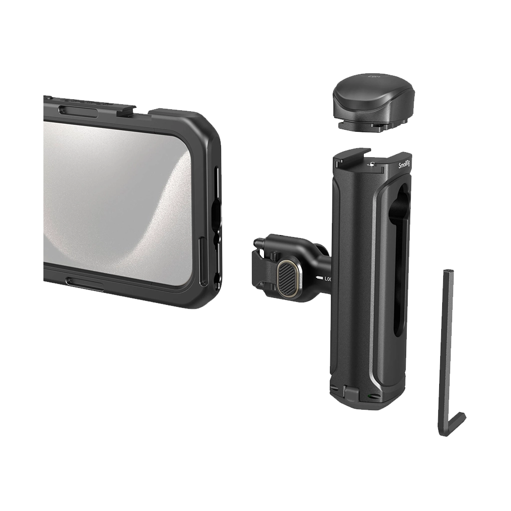SmallRig Mobile Video Cage Kit with Single Handle for iPhone 15 Pro