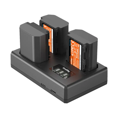 SmallRig NP-FZ100 Kit with 3 Batteries and Portable 3-Bay Charger