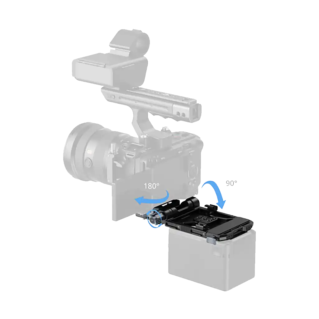 SmallRig Pro Adjustable Arca-Type Plate and V-Lock Battery Mounting System