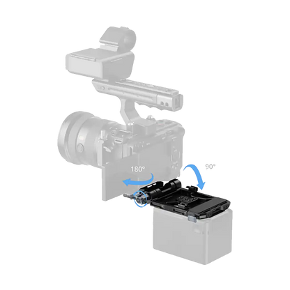 SmallRig Pro Adjustable Arca-Type Plate and V-Lock Battery Mounting System