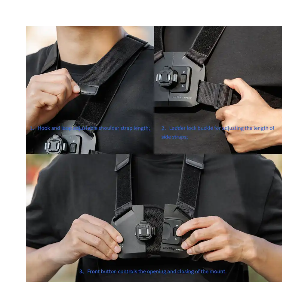 SmallRig Quick Release Chest Strap Mount for DJI Osmo Action 6 / Nano