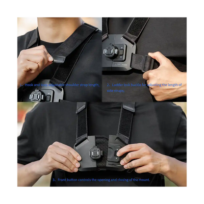 SmallRig Quick Release Chest Strap Mount for DJI Osmo Action 6 / Nano