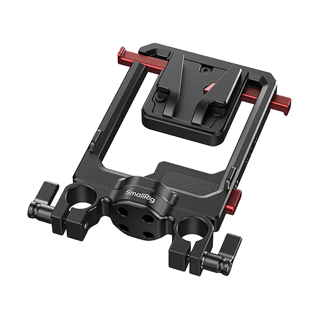SmallRig Rotatable V-Mount Battery Plate with Dual V-Locks and 15mm Dual Rod Clamp