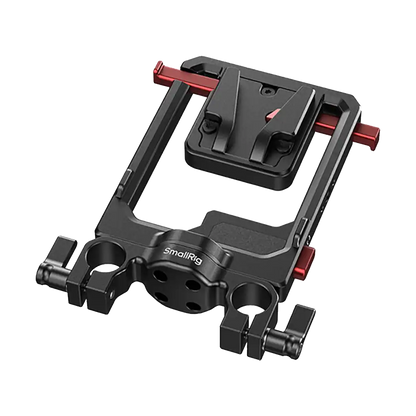 SmallRig Rotatable V-Mount Battery Plate with Dual V-Locks and 15mm Dual Rod Clamp