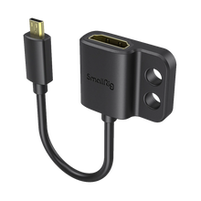 SmallRig Ultra-Slim Female HDMI Type A to Male Micro-HDMI Type D Adapter Cable
