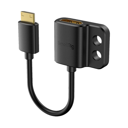 SmallRig Ultra-Slim Female HDMI Type A to Male Mini-HDMI Type C Adapter Cable