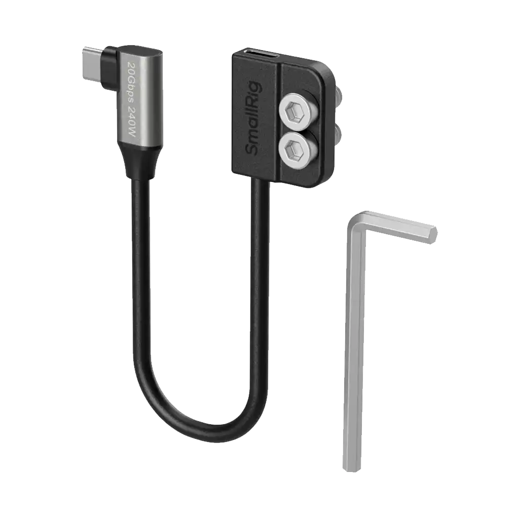SmallRig USB-C Data Cable Male Right Angle to Female