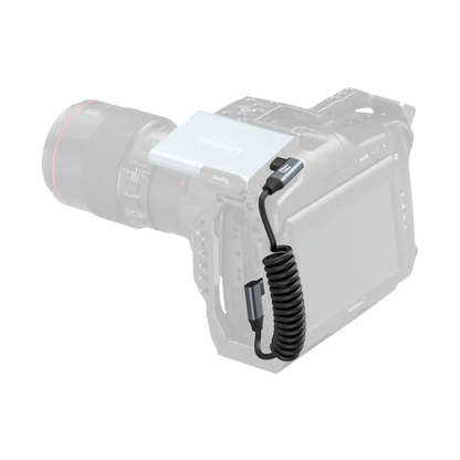 SmallRig USB-C Right Angled-to-Right Angled Coiled Data Cable (35cm)