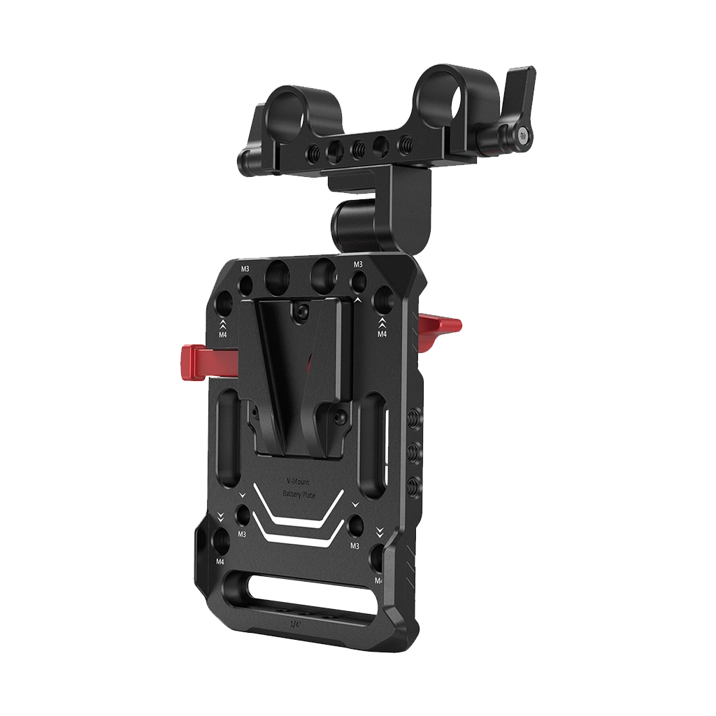 SmallRig V-Lock Battery Plate with 15mm Rod Clamp and Adjustable Arm